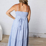 Arabelle Stripe Tiered Maxi Dress FINAL SALE