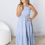 Arabelle Stripe Tiered Maxi Dress FINAL SALE