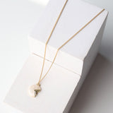 Athena Mother of Pearl Necklace - Gold - Baubles + Bobbies