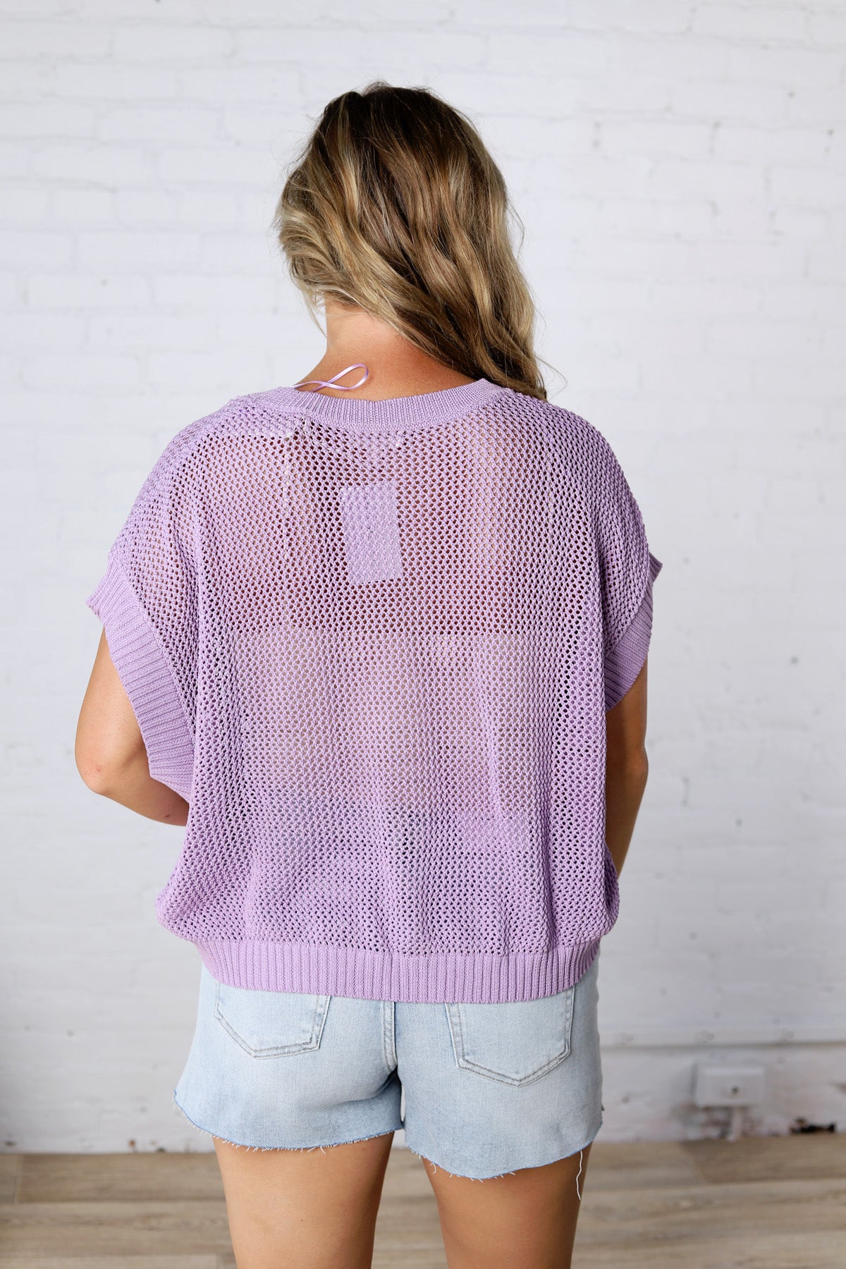 Bellara Sheer Loose Fit Sweater - Lavender