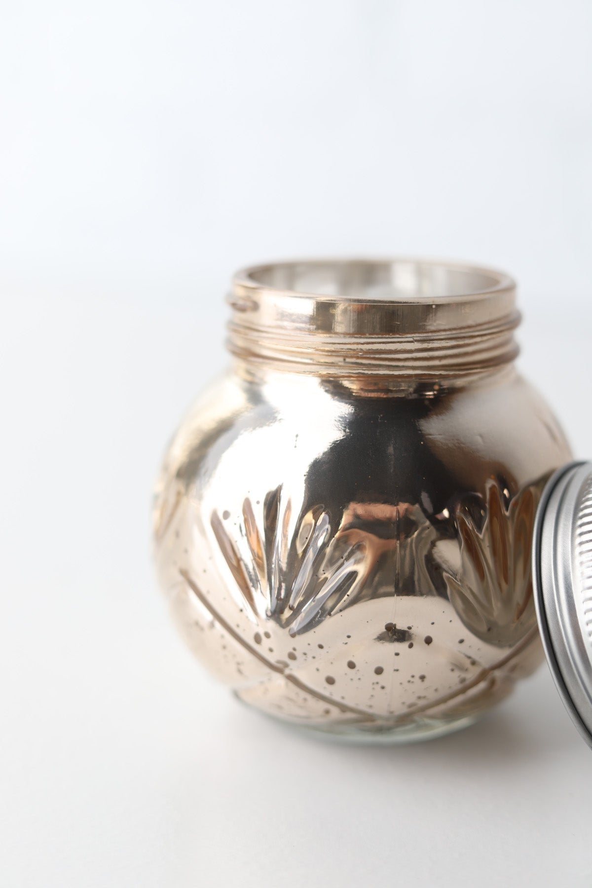 Blush Mercury Glass Candle "Sweet Grace"