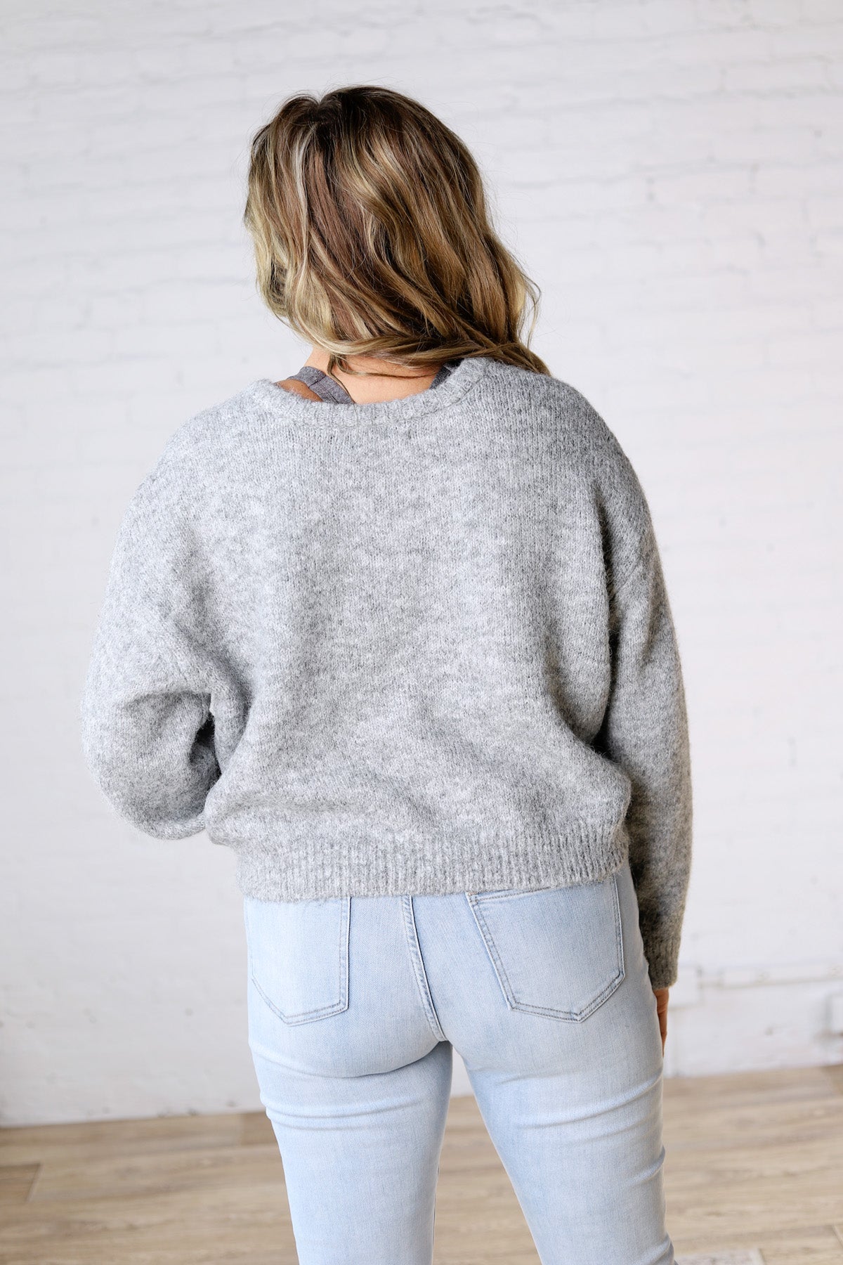 Bronwyn Button Up Cardigan - Heather Gray