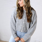 Bronwyn Button Up Cardigan - Heather Gray