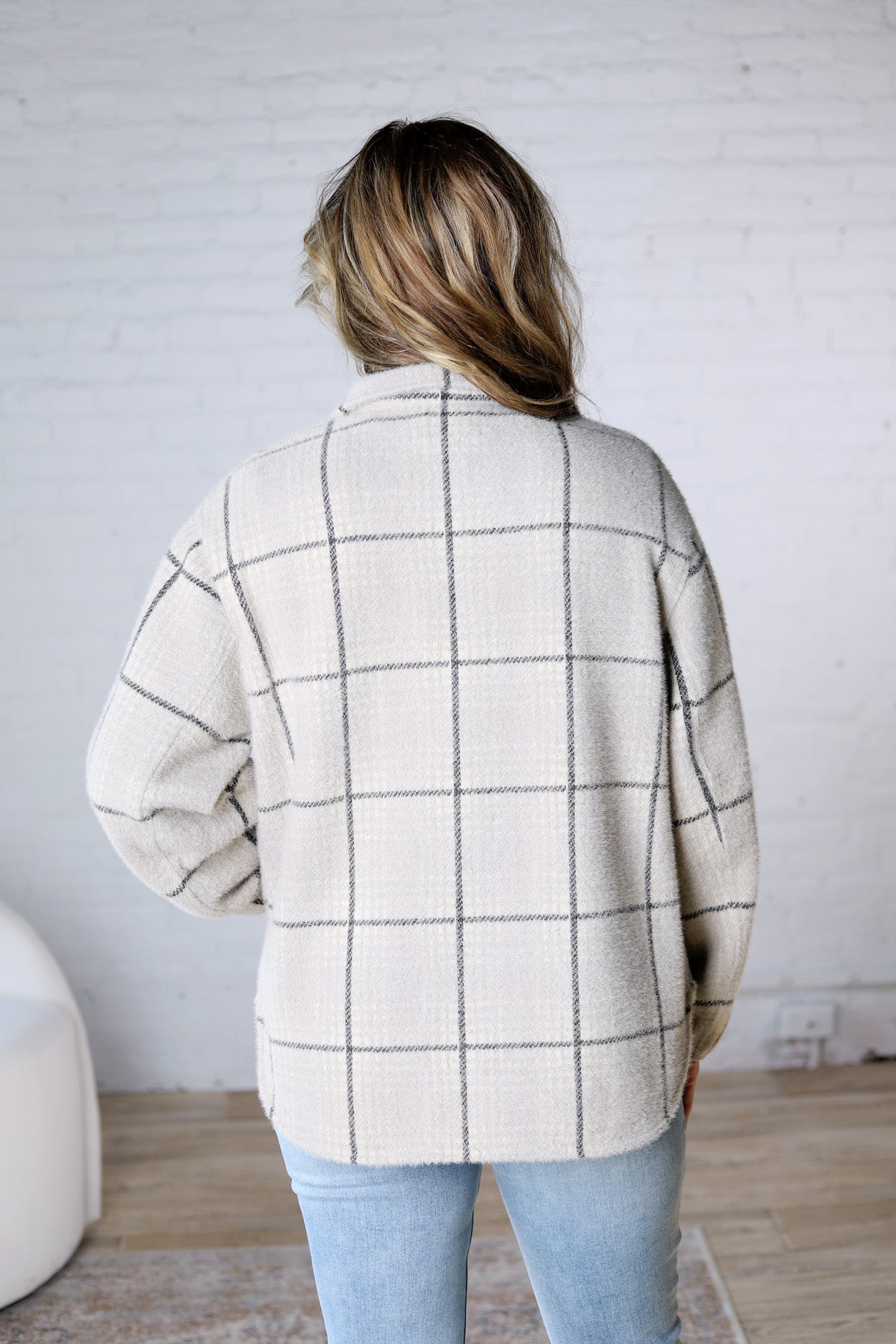 Bronx Plaid Jacket by Z Supply - Frost