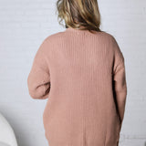Celine Button Down Ribbed Knit Cardigan