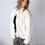Colette Quilted Mineral Washed Jacket - Cream