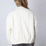 Colette Quilted Mineral Washed Jacket - Cream