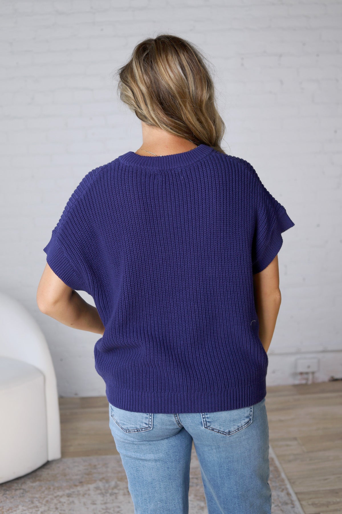 Cristin Knit Sweater - Navy