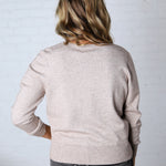 Della Soft Crew Neck Knit Sweater - Oatmeal