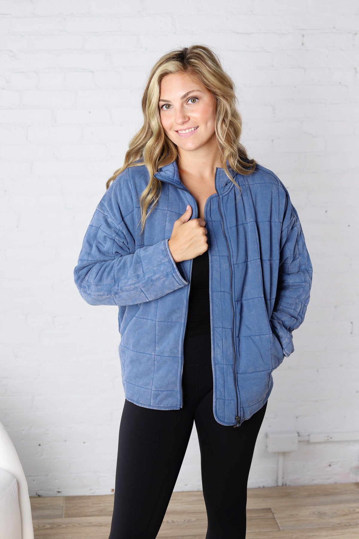 Ellery Quilted Jacket - Denim