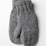 Freya 100% Wool Cable Knit Mittens - Grey