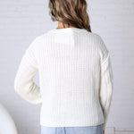 Hartley Cable Knit Sweater - White