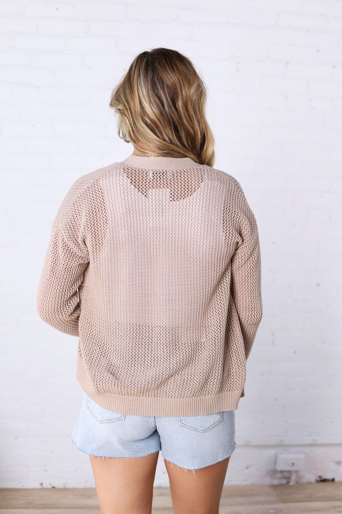 Ivara Chunky Knit Classic Cotton Cardigan - Mocha