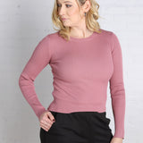 Izzy Rib Knit Top - Light Pink