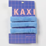 KAXI Oversized Slick-Back Ponytails (3 pack) - Blue