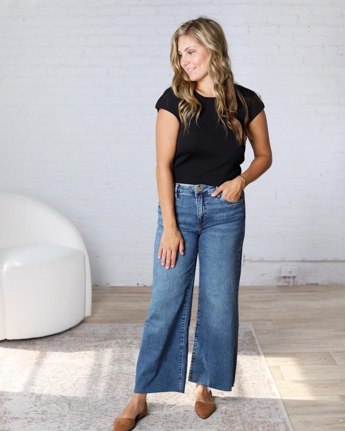 KUT Meg Wide Leg Denim - Family Wash