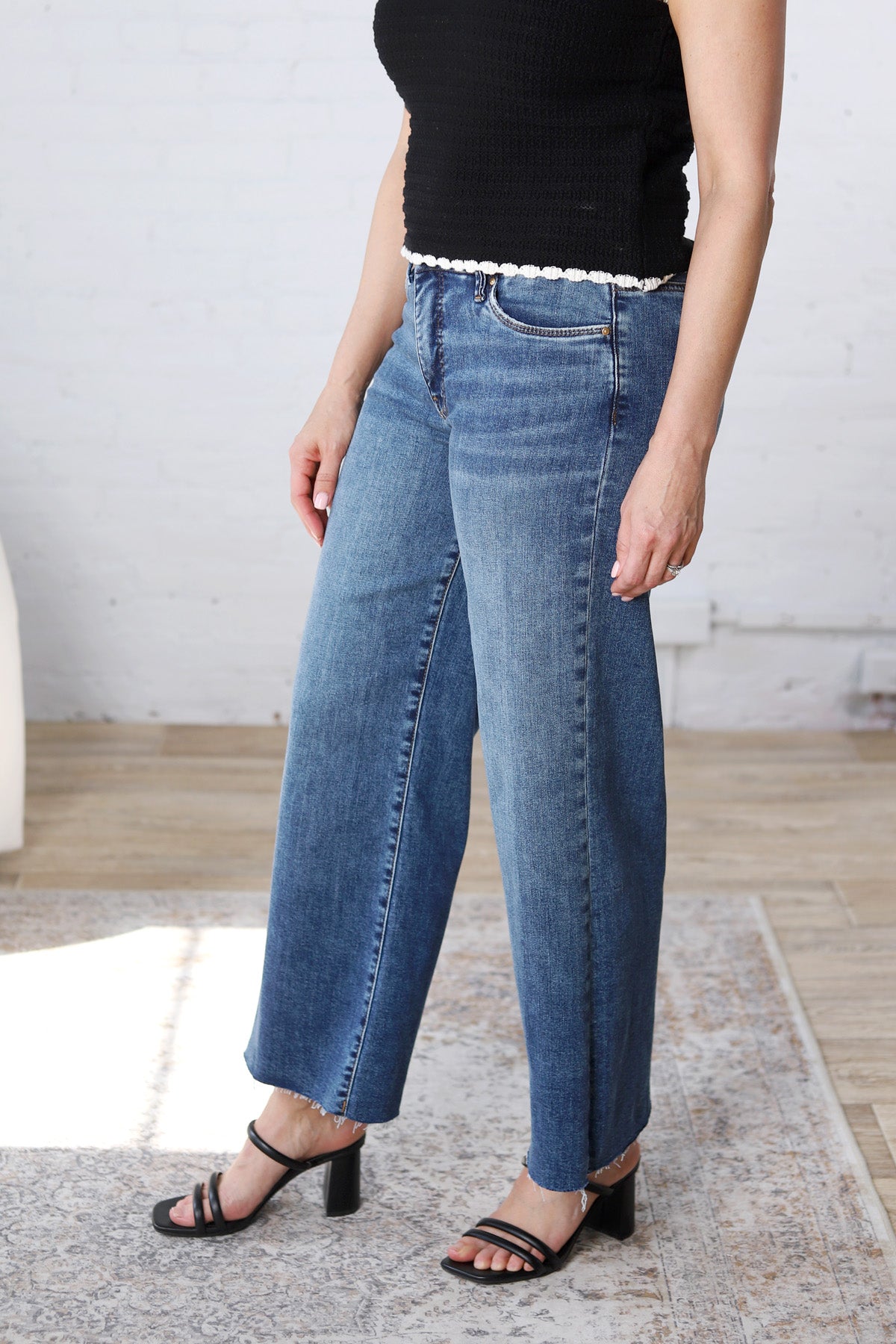 KUT Meg Wide Leg Denim - Family Wash