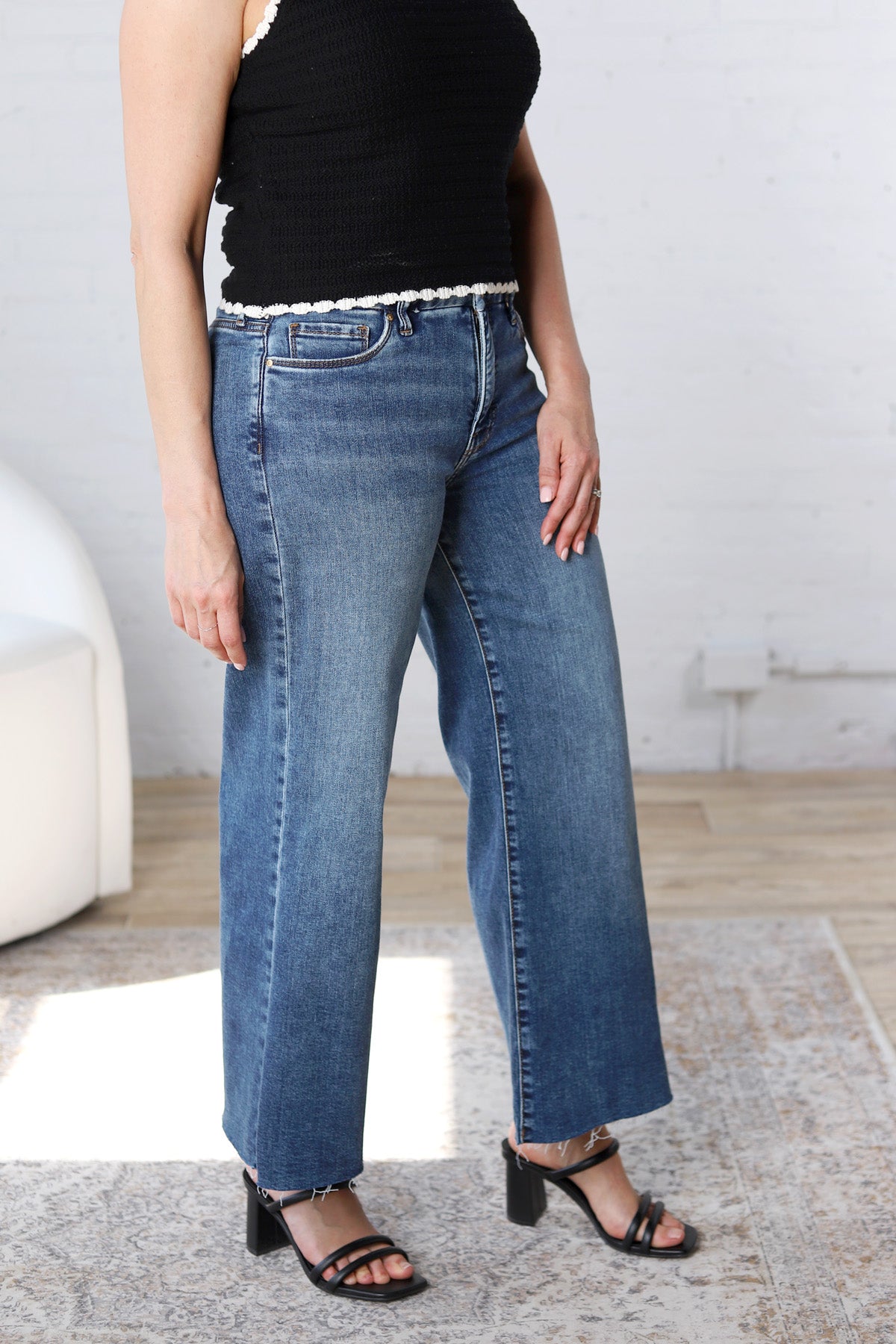 KUT Meg Wide Leg Denim - Family Wash