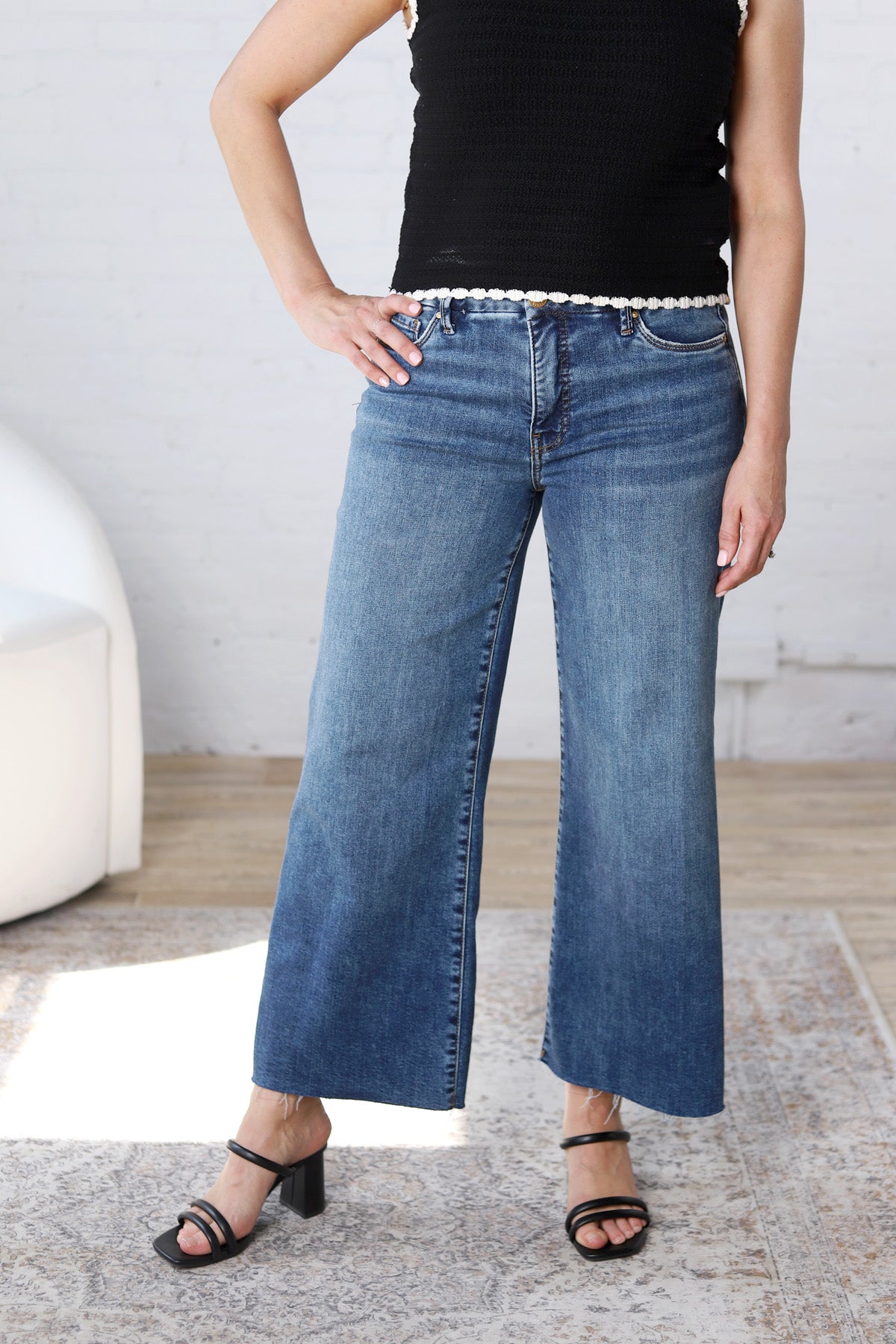KUT Meg Wide Leg Denim - Family Wash