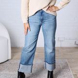 KUT Sienna Straight Leg Roll Up - Love
