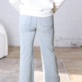 Kaelyn High Rise Wide Leg with Patch Pocket