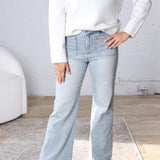 Kaelyn High Rise Wide Leg with Patch Pocket