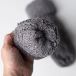 Kallee Cable Knit Mittens: Grey