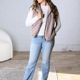 Kamryn Thermal Fleece Vest w/ Pockets - Earth Grey