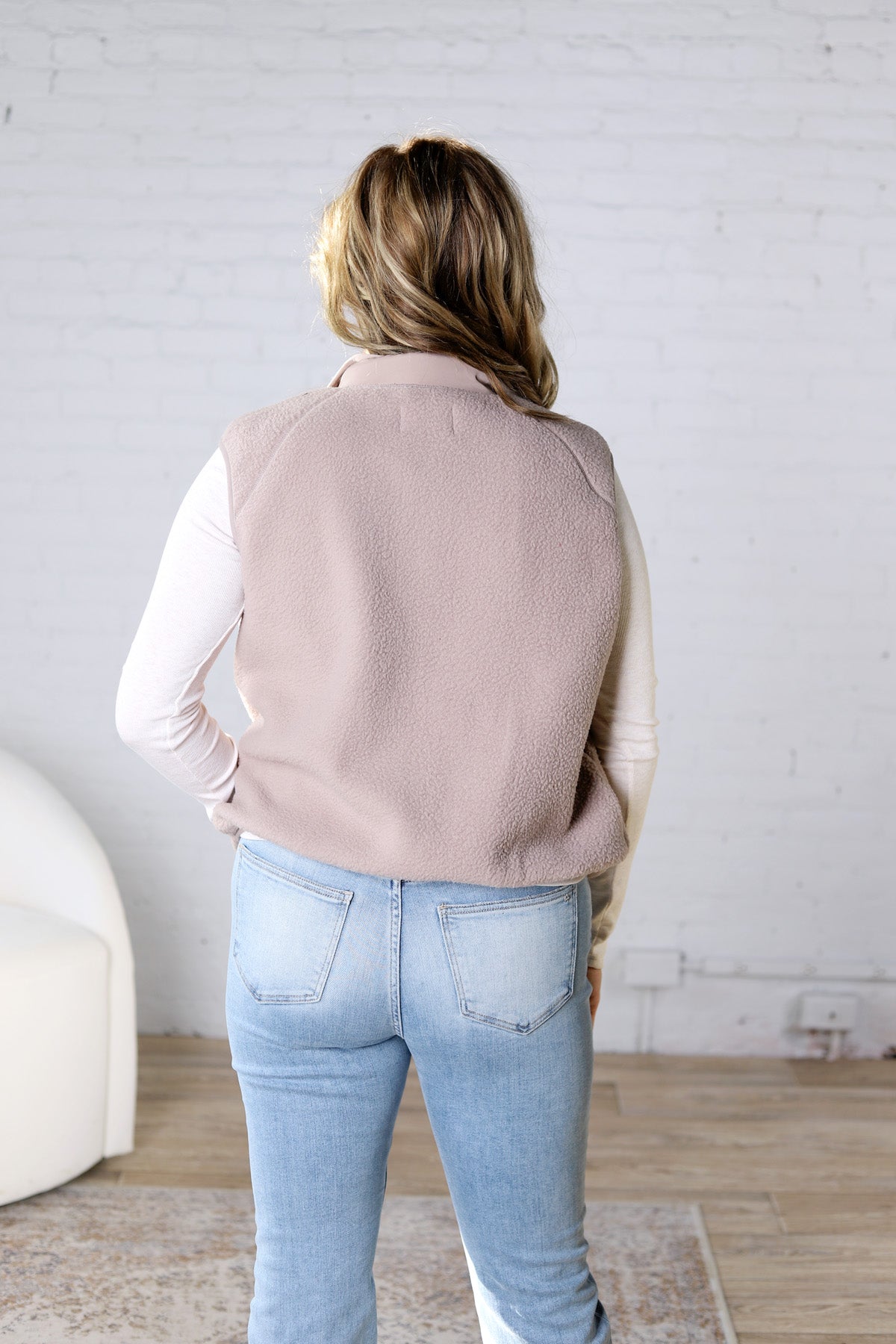 Kamryn Thermal Fleece Vest w/ Pockets - Earth Grey
