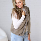 Kamryn Thermal Fleece Vest w/ Pockets - Olive