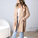 Kate Open Knit Coat - Beige