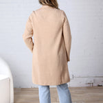 Kate Open Knit Coat - Beige