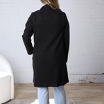 Kate Open Knit Coat - Black