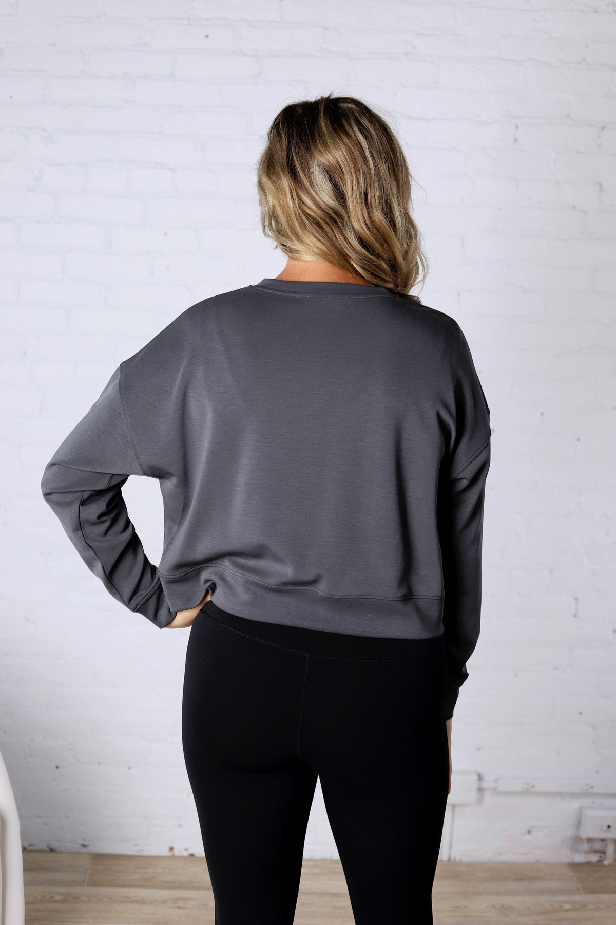 Laguna Dropped Shoulder Sweatshirt - Ash Grey