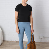 Maeve Butter Yoga Pants with Side Pockets - Dusty Blue