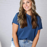 Mali Baby Tee Short Sleeve - Denim