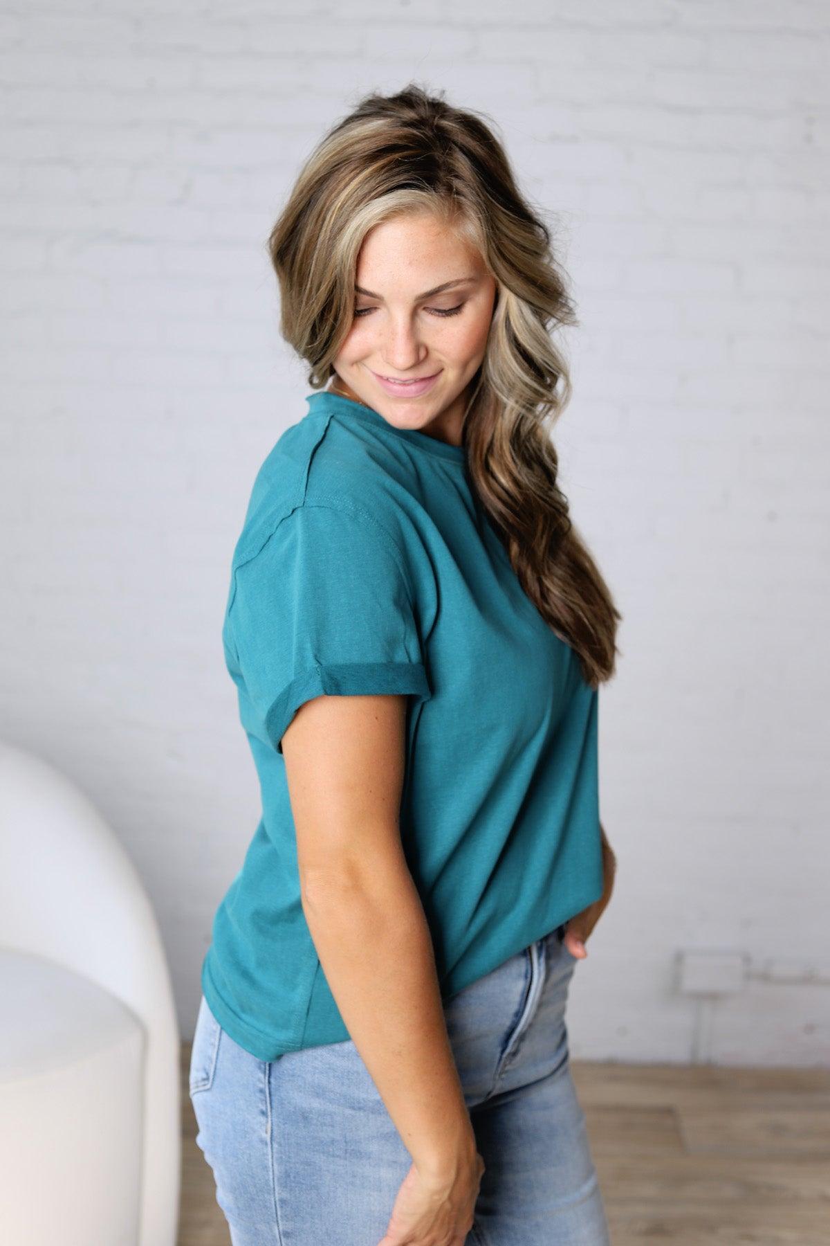 Mali Baby Tee Short Sleeve - Teal