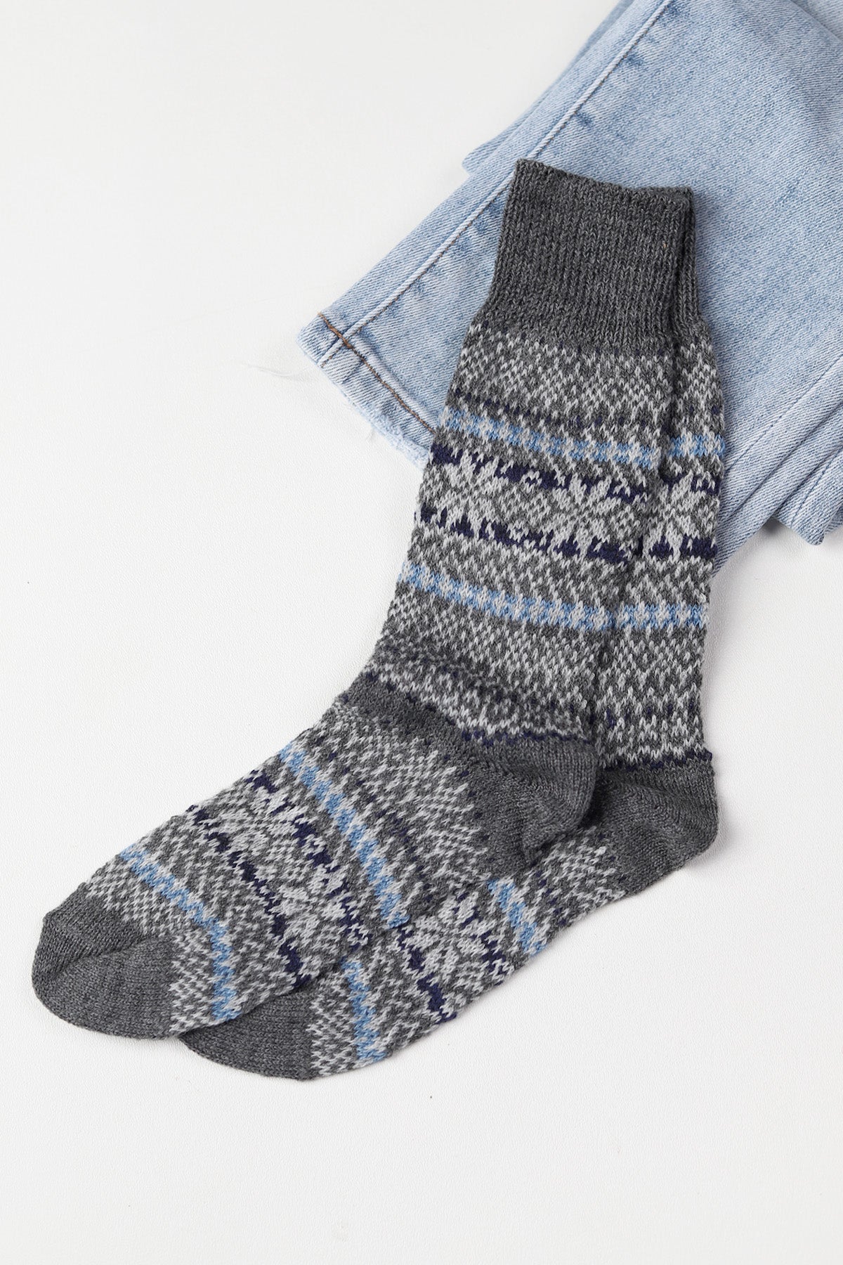 Nordic Socks Merino Wool in PERFORM (Sigrid - Charcoal)