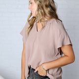 Nyelle V-Neck Blouse Top - CoCo