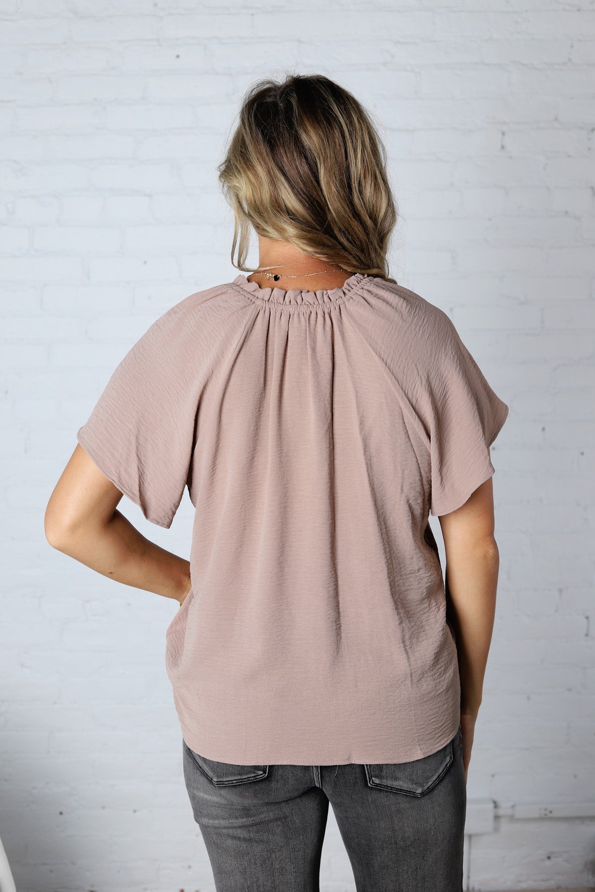Nyelle V-Neck Blouse Top - CoCo