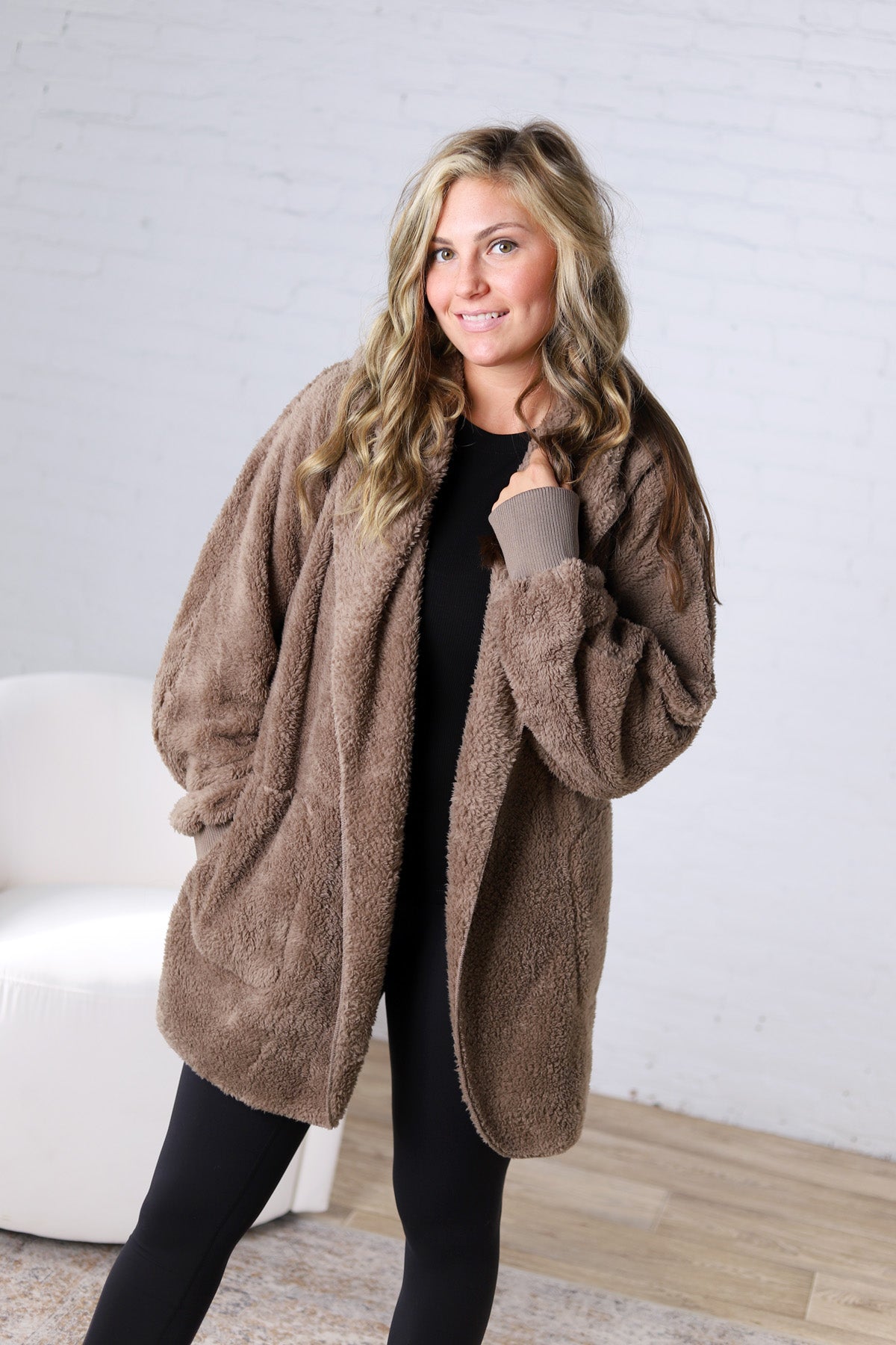Raina Soft Faux Fur Jacket - Ash