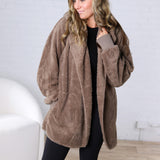 Raina Soft Faux Fur Jacket - Ash