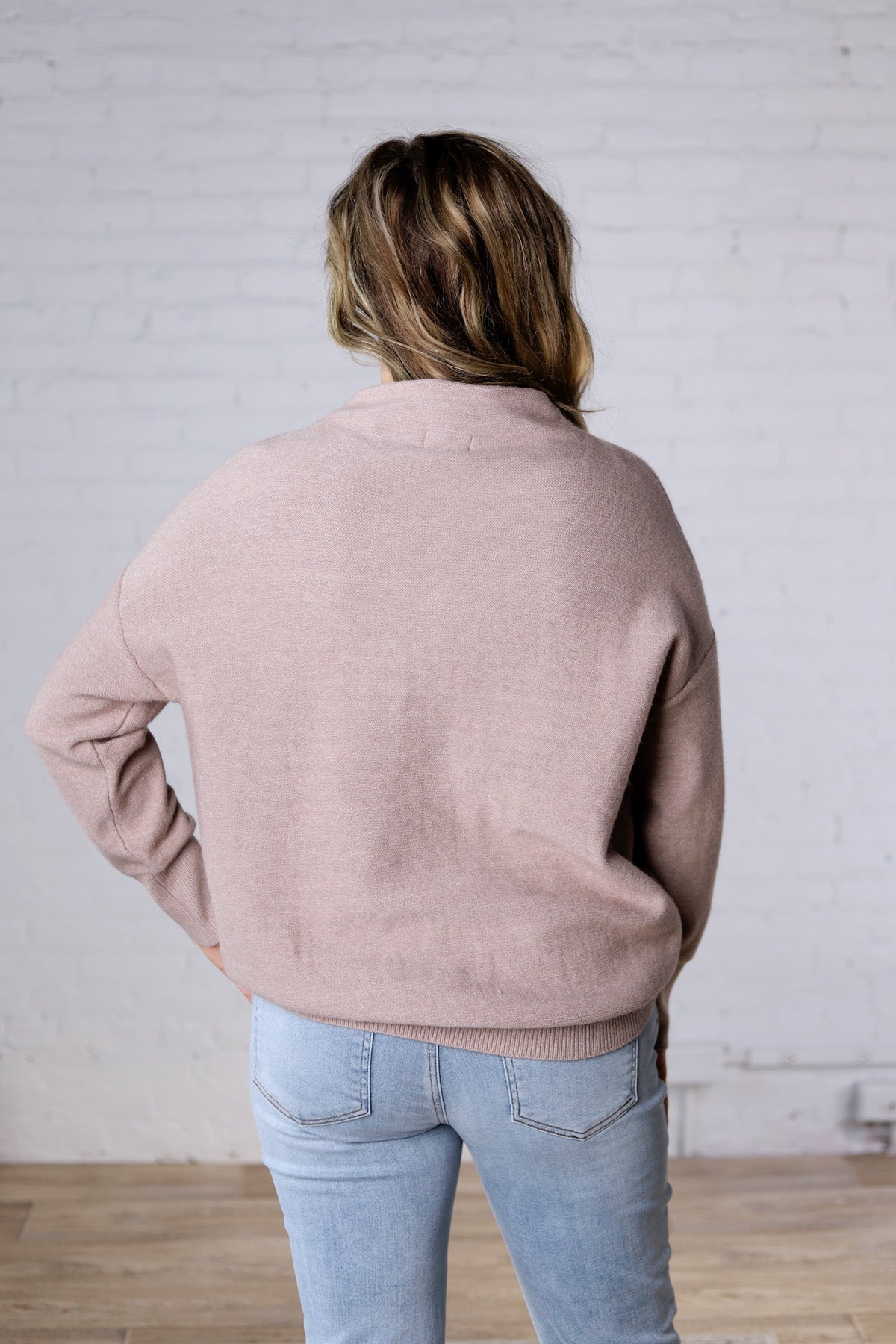 Rayna Funnel Neck Sweater - Mocha