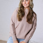 Rayna Funnel Neck Sweater - Mocha