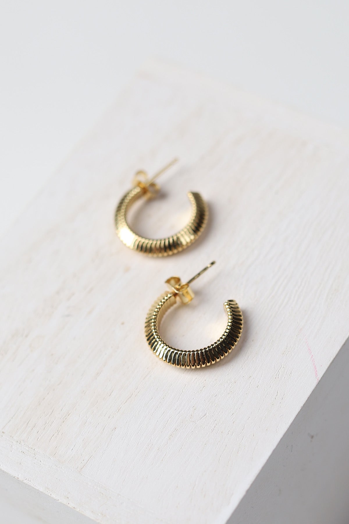 Sofia 14K Gold-Dipped Textured Earrings - Gold