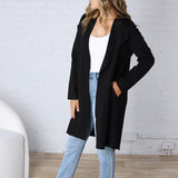 Taytum Open Front Longline Cardigan - Black
