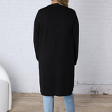 Taytum Open Front Longline Cardigan - Black