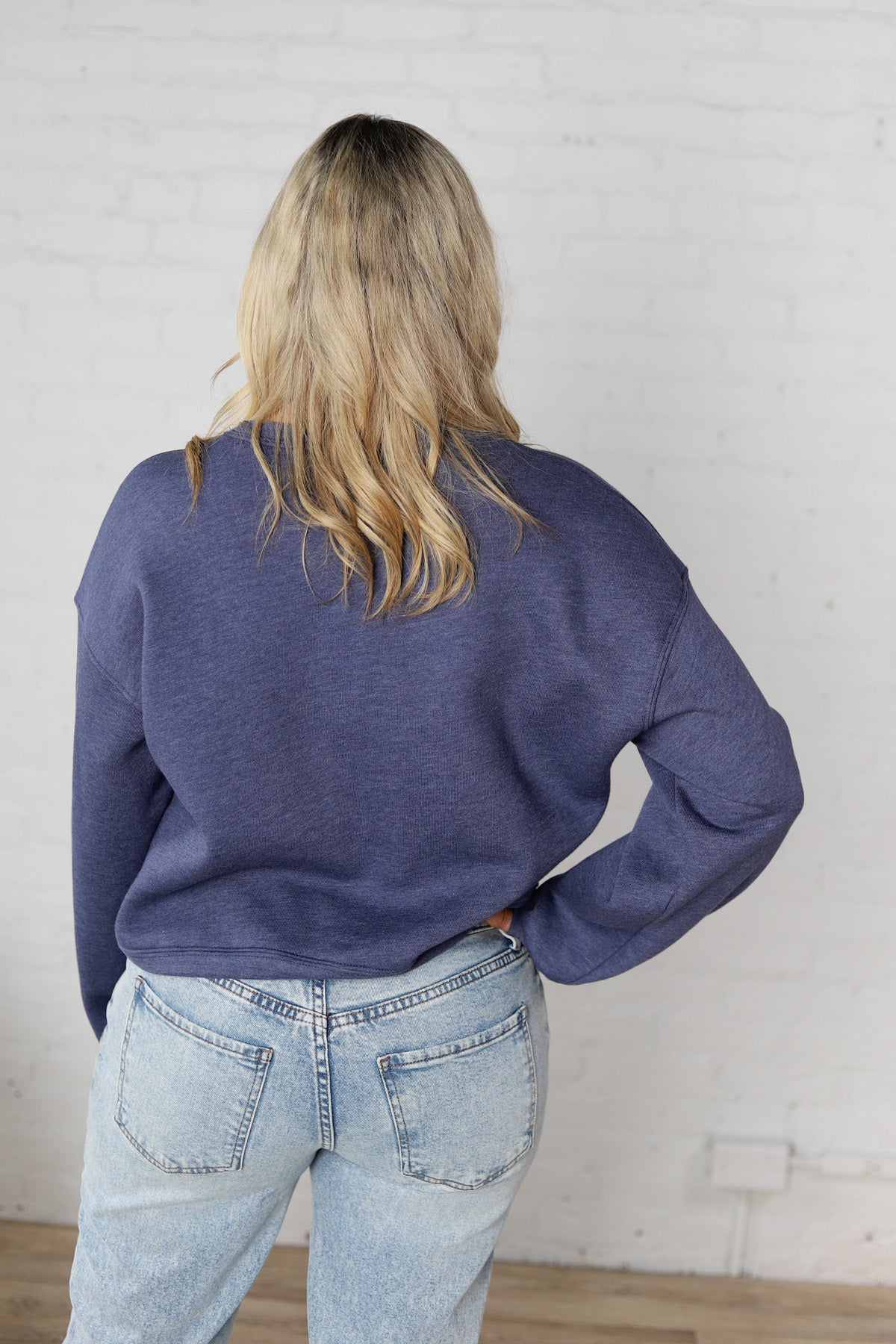 USA Est 1776 Mid Graphic Sweatshirt - Heather Midnight