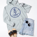 Unisex Port Hoodie - Sage/Denim