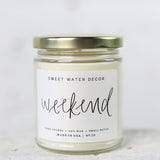 Weekend Soy Candle 9 oz. - Clear Jar